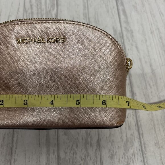 Womens Michael Kors Alex Small Travel Pouch Pink Glitter - Picture 8 of 11